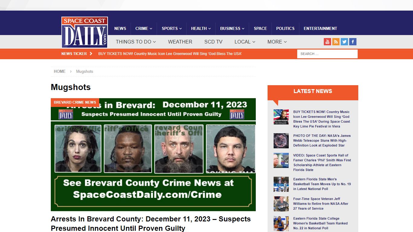 Mugshots Archives - Space Coast Daily